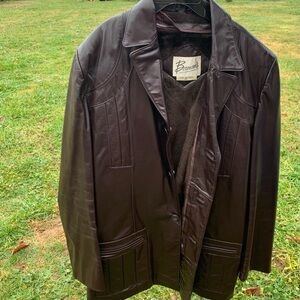 Vintage Berman’s Men’s Leather Jacket with Liner Size 46L